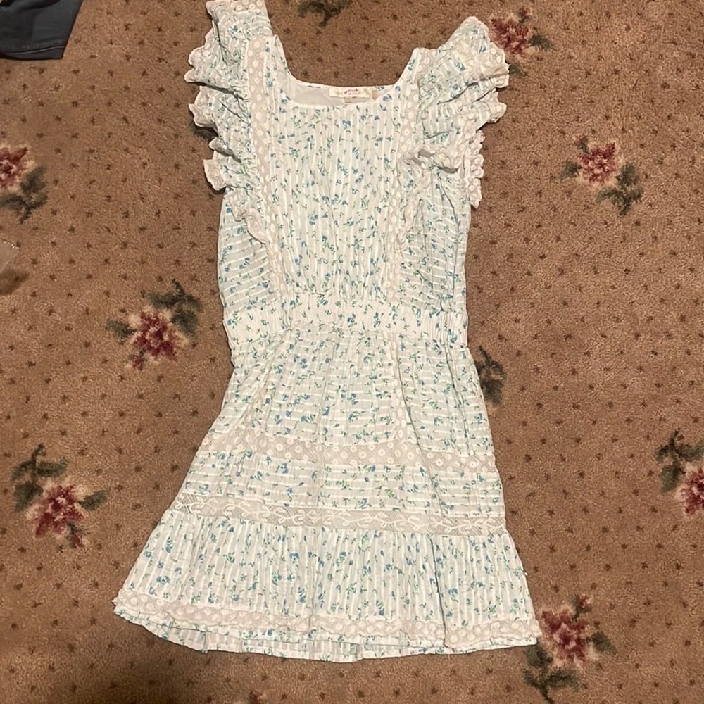 Loveshackfancy floral print ruffle dress